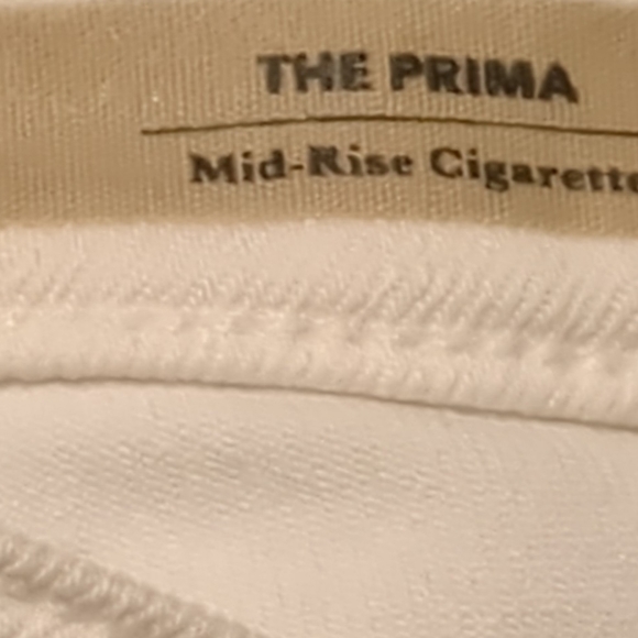 AG Adriano Goldschmied the prima Midrise cigarette white jeans size 25R. - Picture 8 of 14